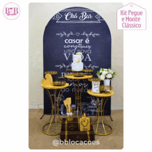 Chá bar / Chá de Cozinha - Kit Clássico Mesas Cinturinha