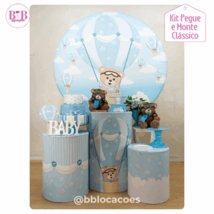 Ursinho Baloeiro Azul - Kit Clássico