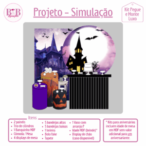 Halloween Castelo Assombrado - Kit Luxo 1