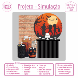 Halloween Sombras a Lua - Kit Luxo 1